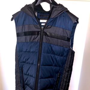 Calvin Klein modern vest with hoodie
